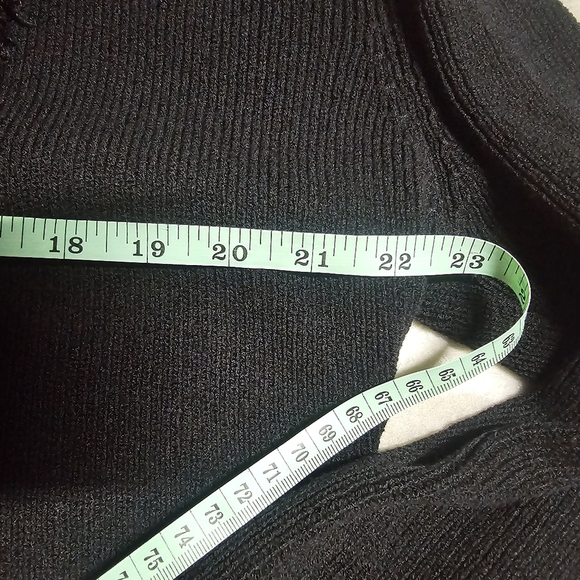 Max Studio Faux Fur Trim Knit Open Front Cardigan Sweater Size M - Picture 7 of 10